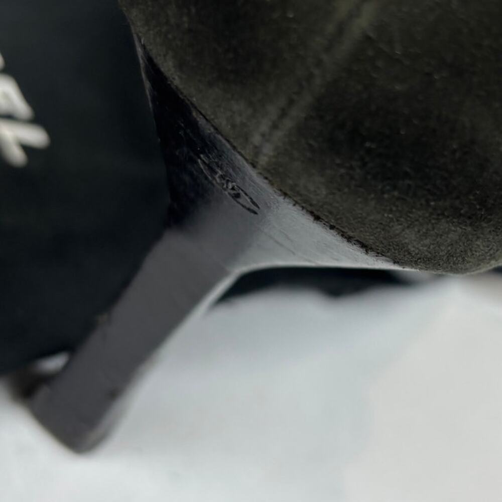 Vintage Chanel Suede Strappy Pointed Toe Kitten Heels Women's 39 - Picture 12 of 14